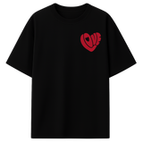 “Love Has Many Faces” Oversized Tee – Cotton Terry Edition
