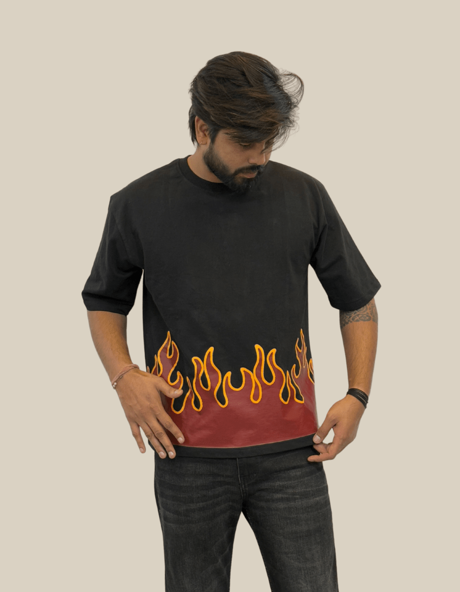 The Ugly Flames Oversized Tee - 𝕋𝕙𝕖𝕦𝕘𝕝𝕪.𝕚𝕟